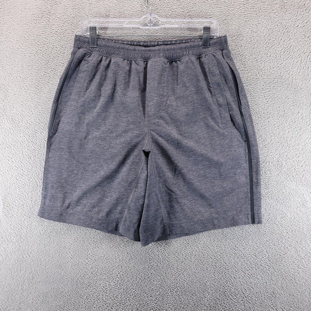 Lululemon Shorts Mens M Gray Pace Breaker Athletic 8" Gym Running Lined Pockets